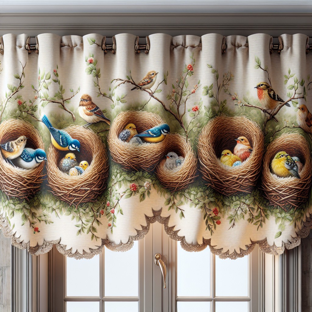 bird nest inspired valances