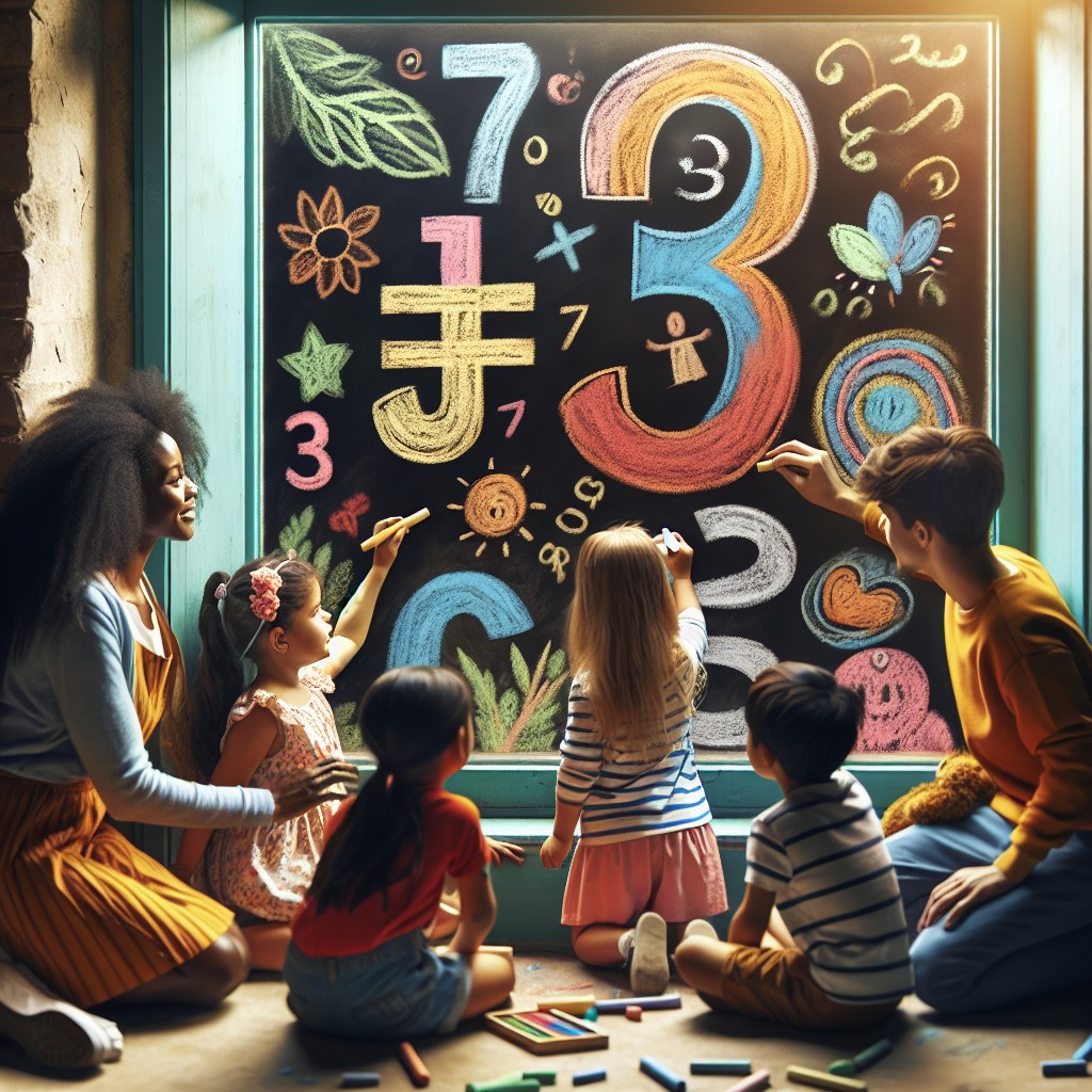 chalk window teach amp learn alphabet numbers