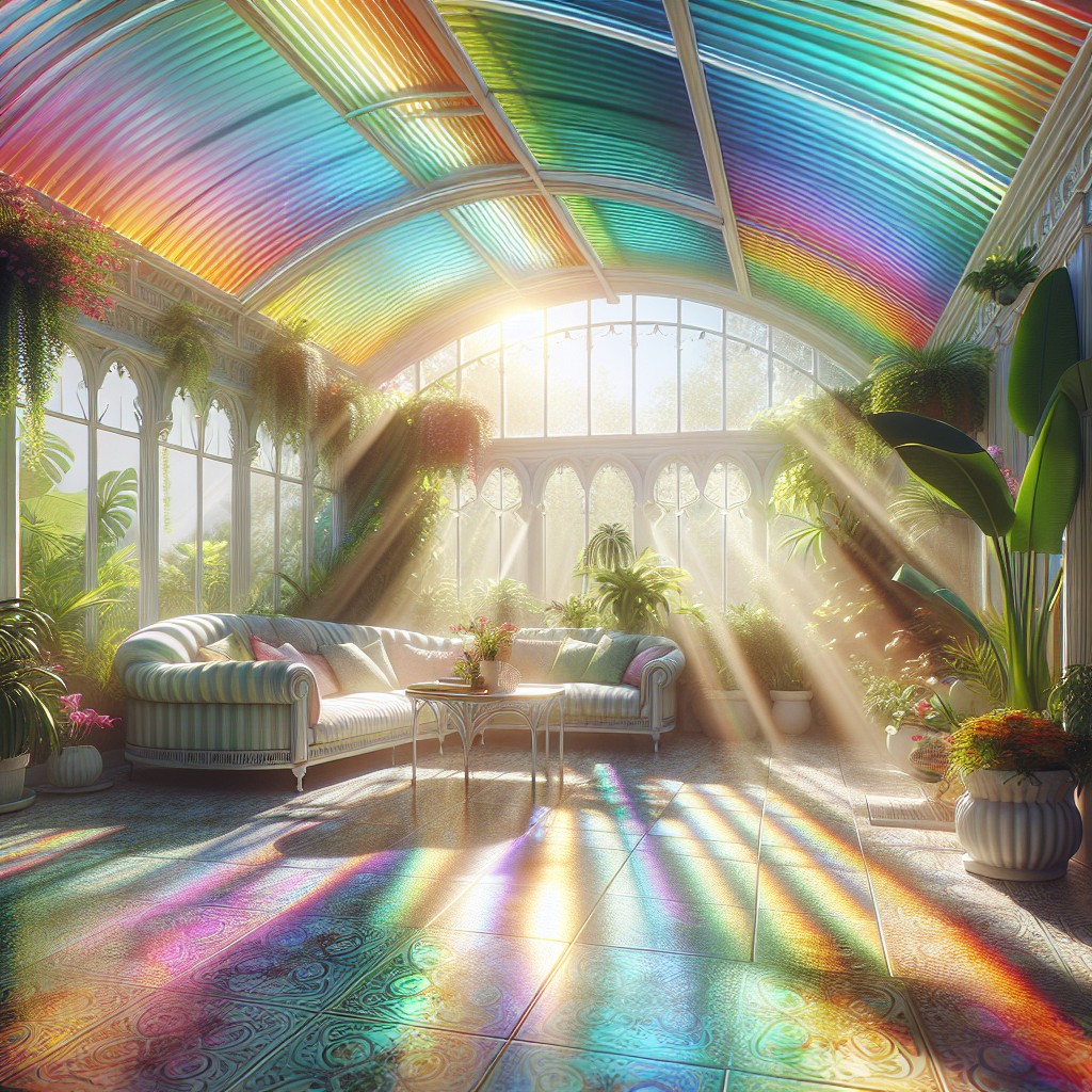 choose rainbow blinds for a colourful conservatory