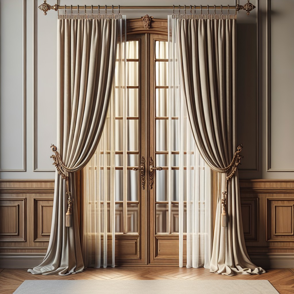 continental curtain rod for french doors