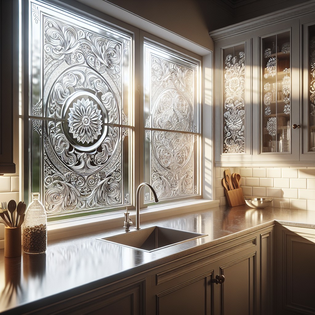 etched glass panels