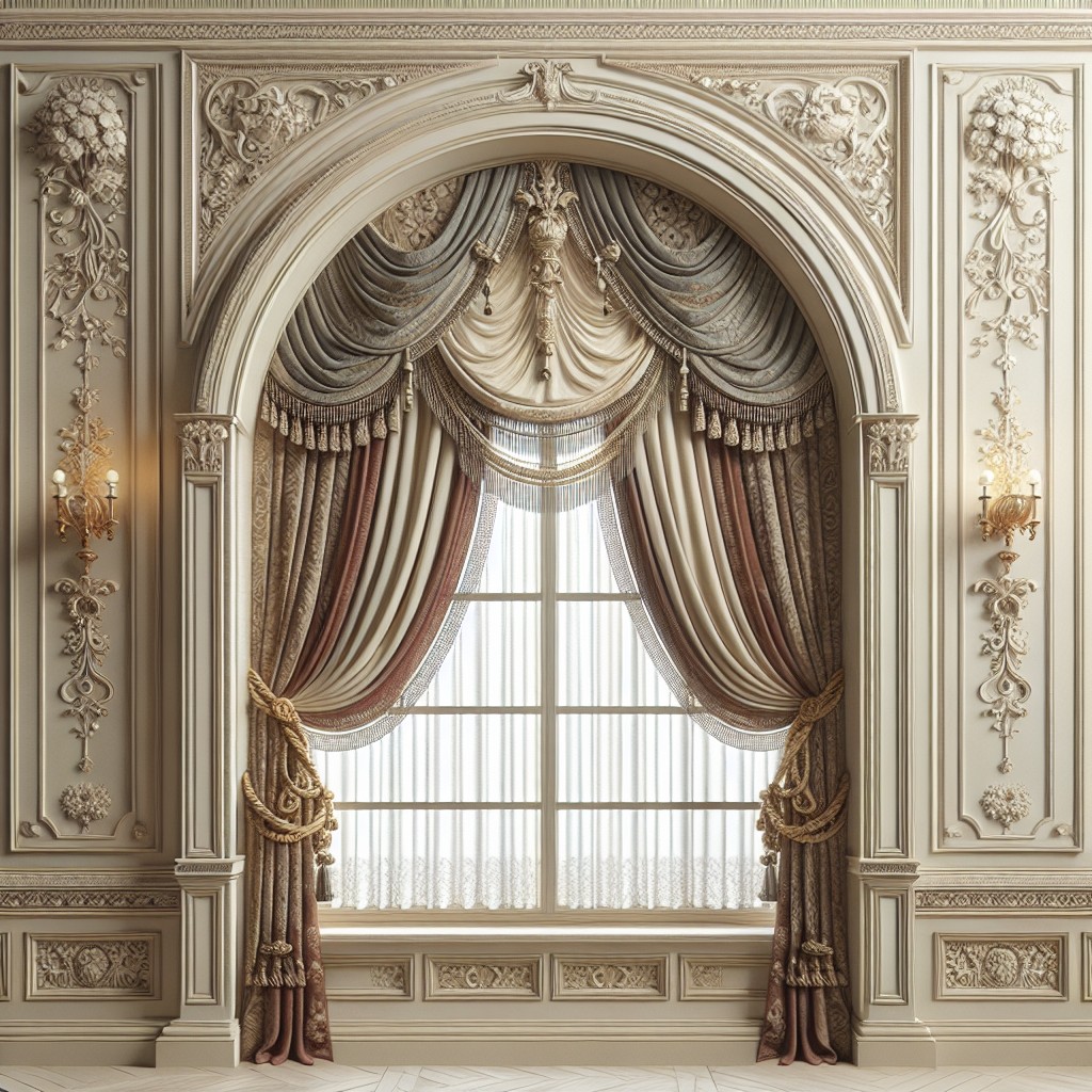 exploring themed window treatments for arched windows