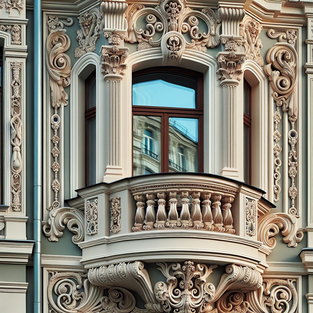 faux balcony trim detailing