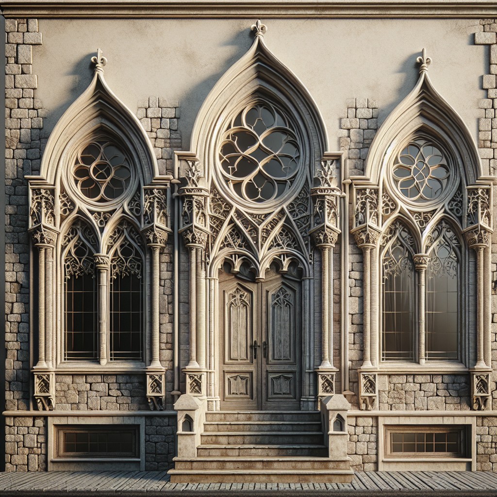 gothic style arched windows