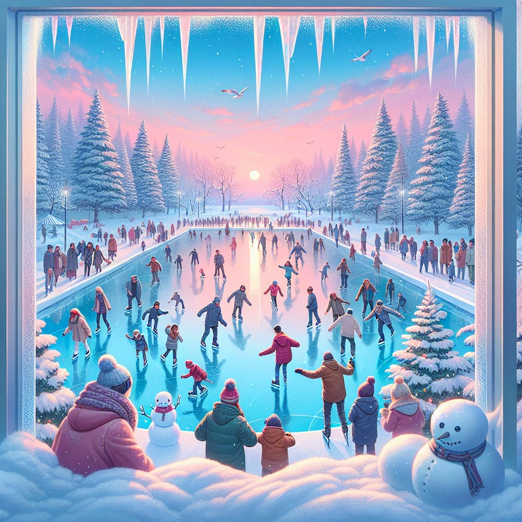 ice skating pond scene