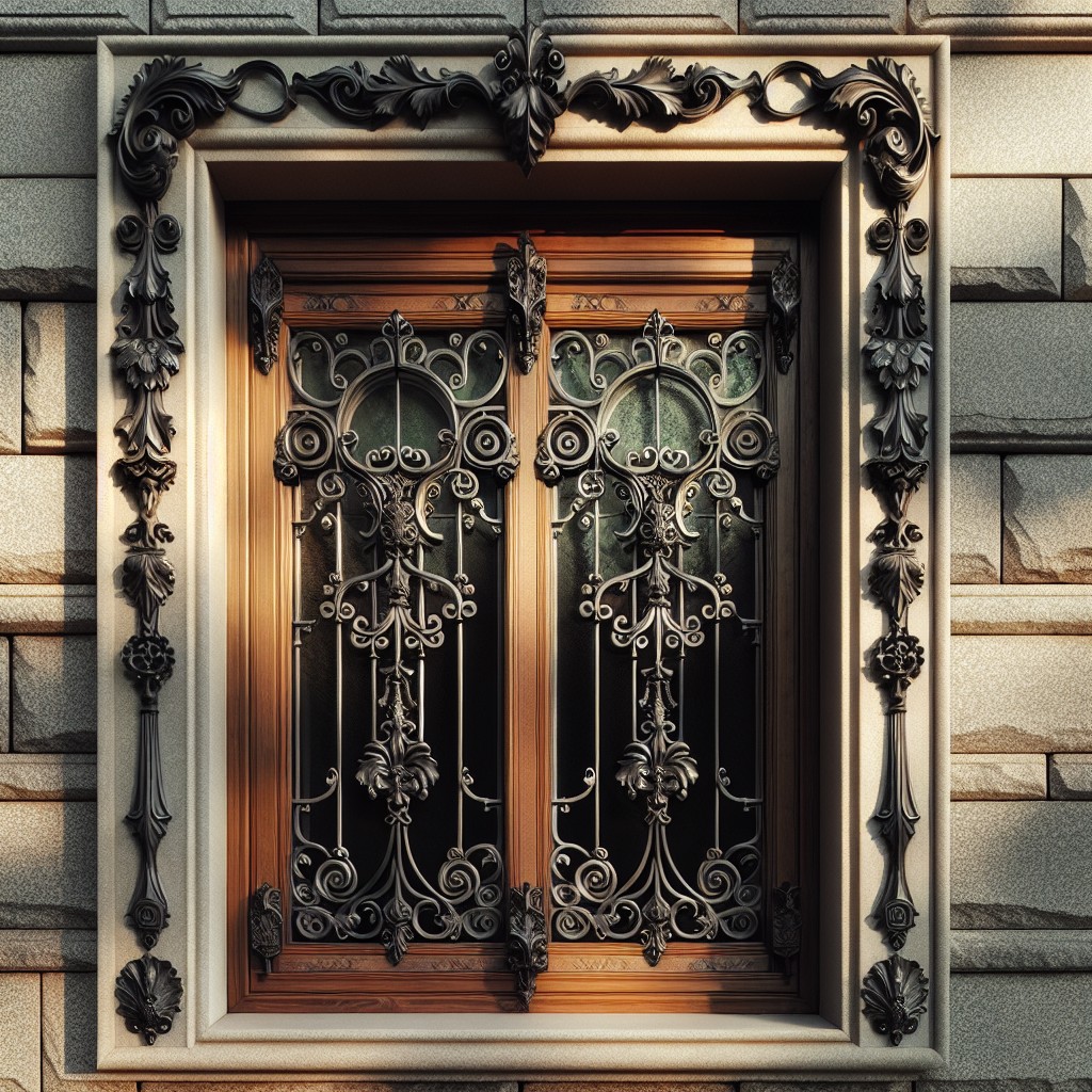 ironwork trim accents