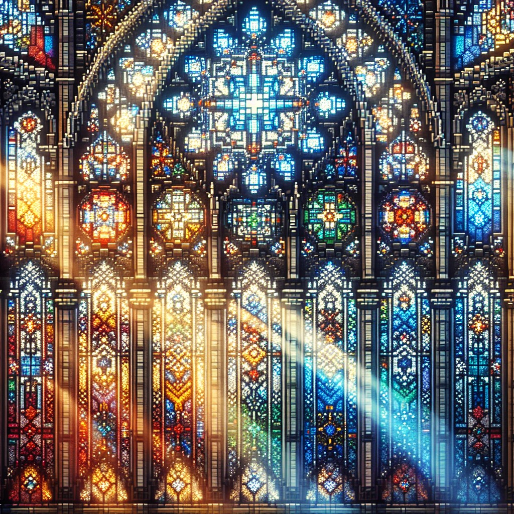 minecraft cathedral stained glass inspiration