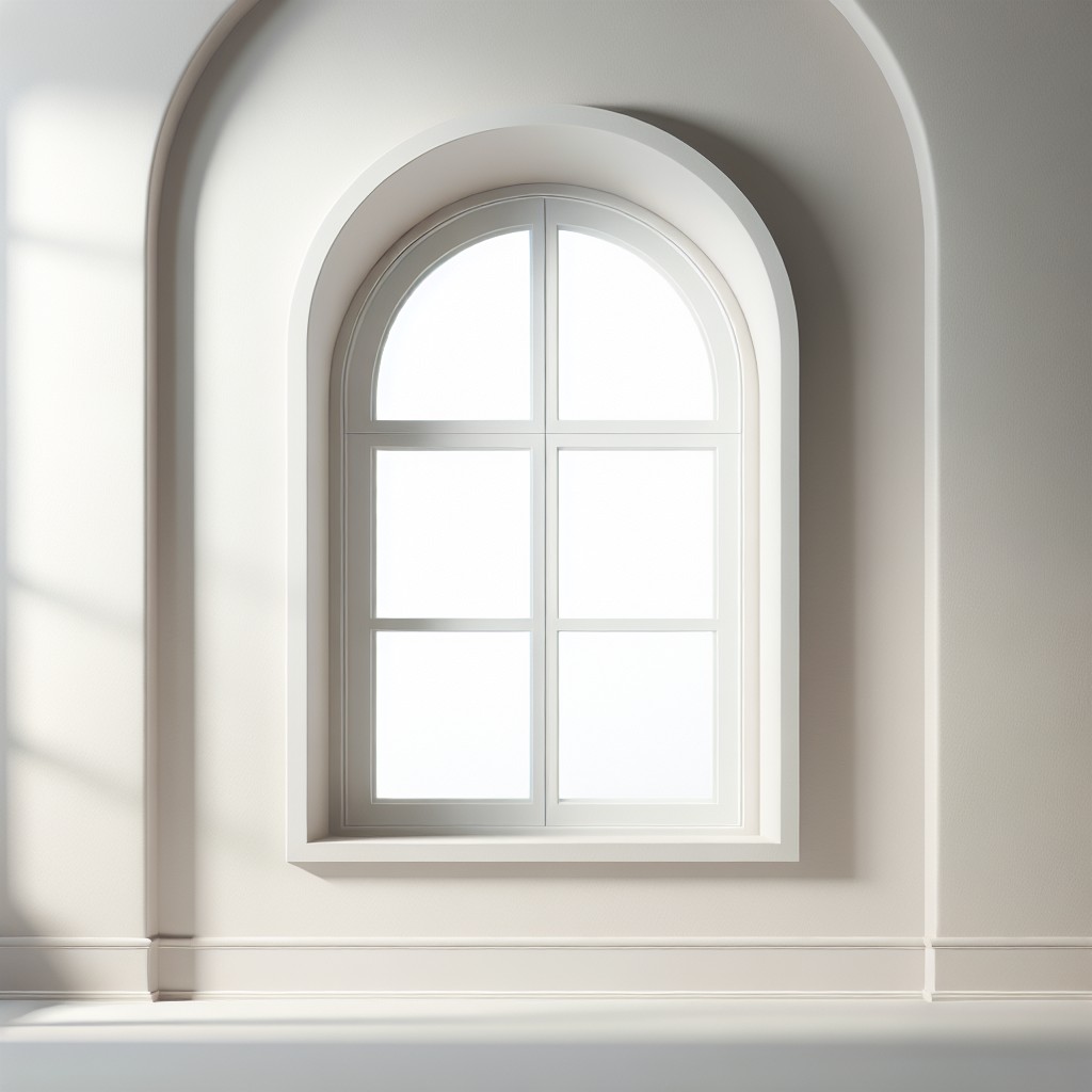 modern minimalist white window trim