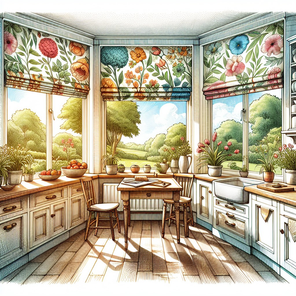 nature inspired window treatments for bay windows