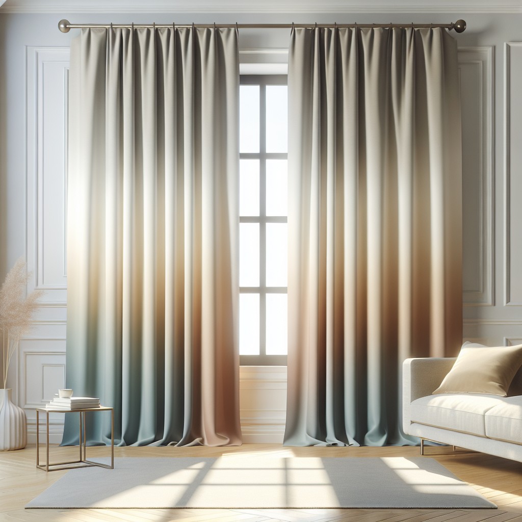 ombre curtain panels