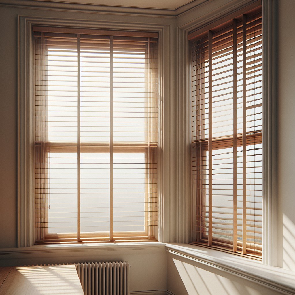 opt for minimalistic wooden blinds