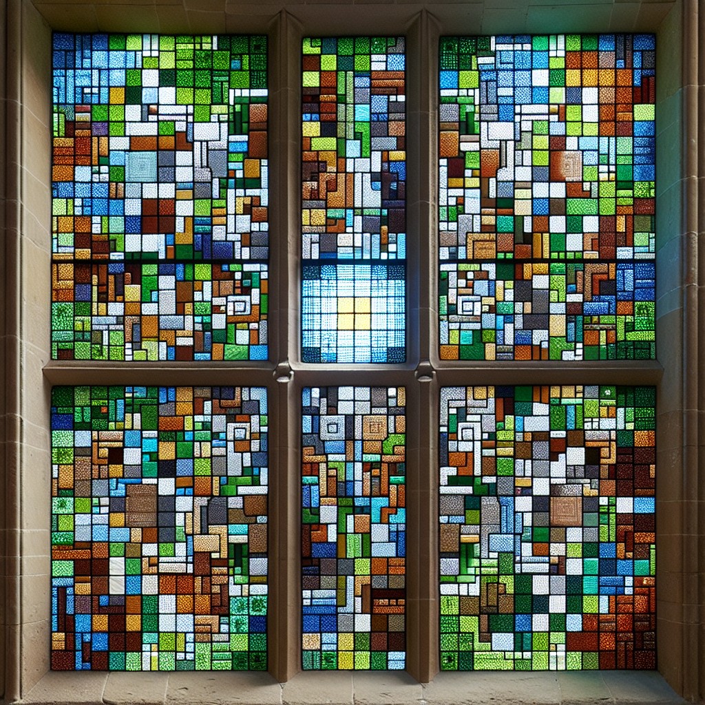 patterned glass windows in minecraft