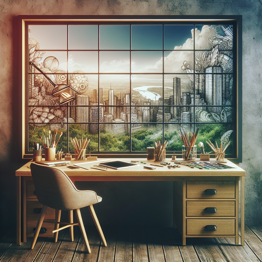 place a desk against the window