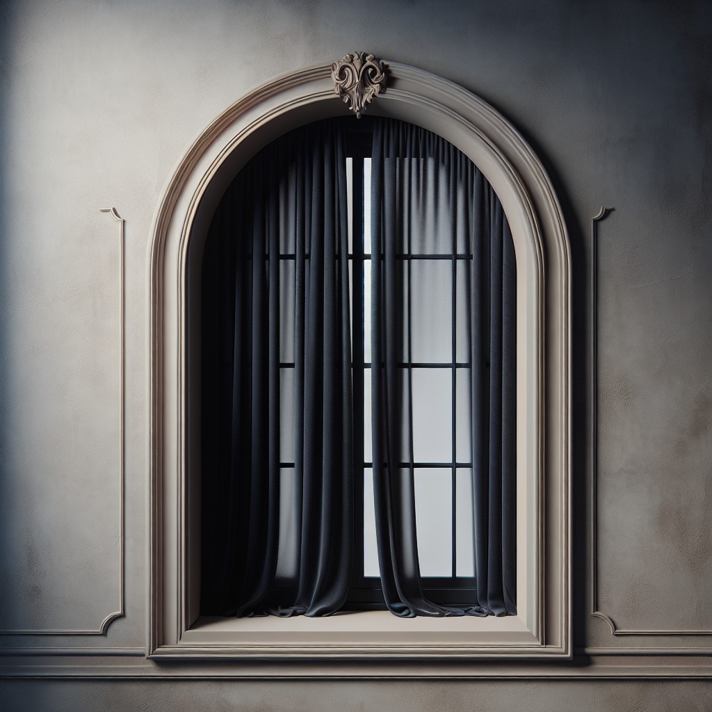 pros and cons of blackout curtain treatments for arched windows