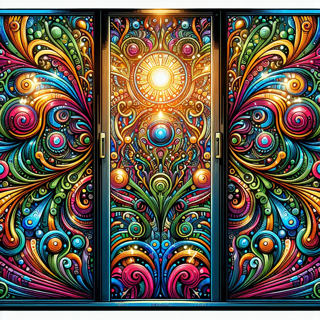 psychedelic window sticker designs