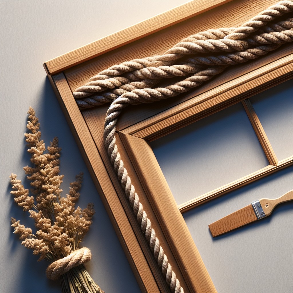 rope detailed cornice board diy method