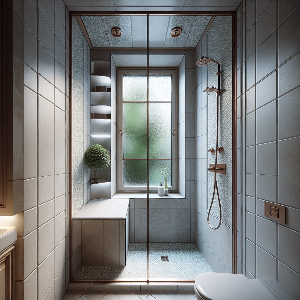 small bathroom ideas compact shower with corner window