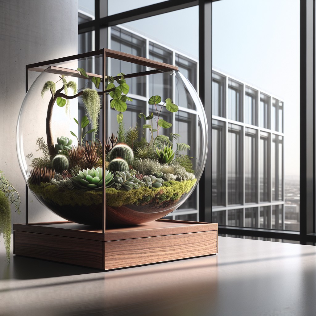 terrarium window sill for eco lovers