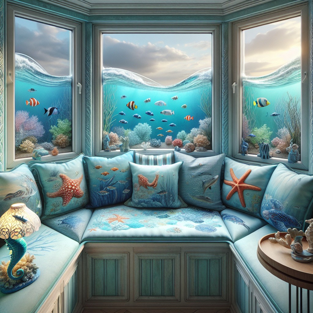 theme around a window seat aquarium