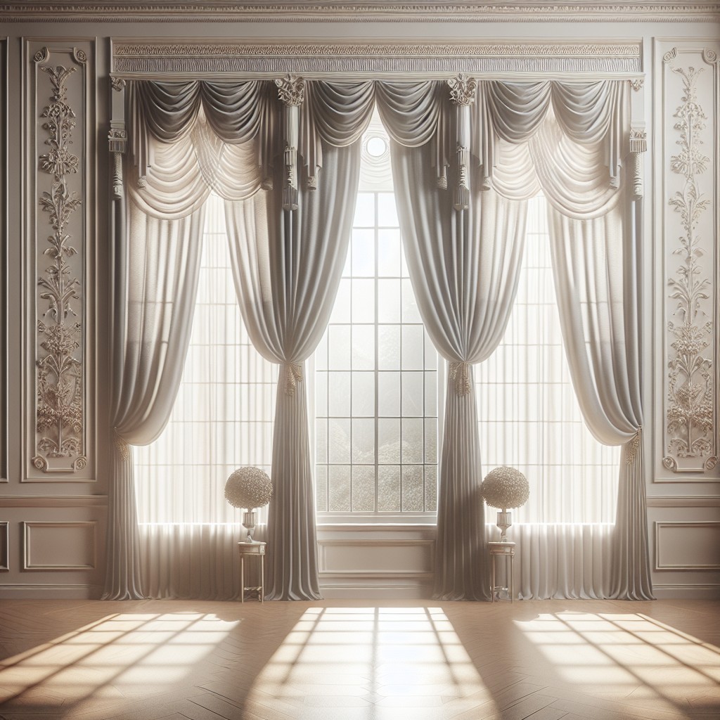 triptych style curtain divisions