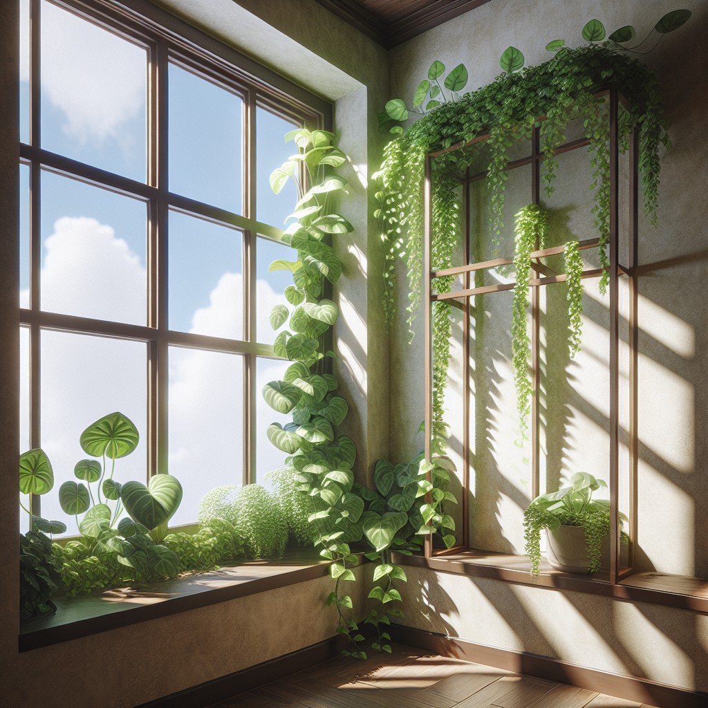 use indoor climbing plants