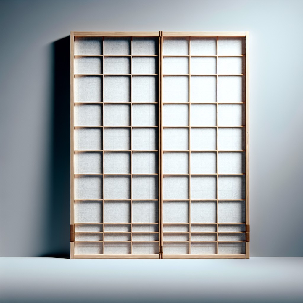 use minimalistic japanese shoji screens