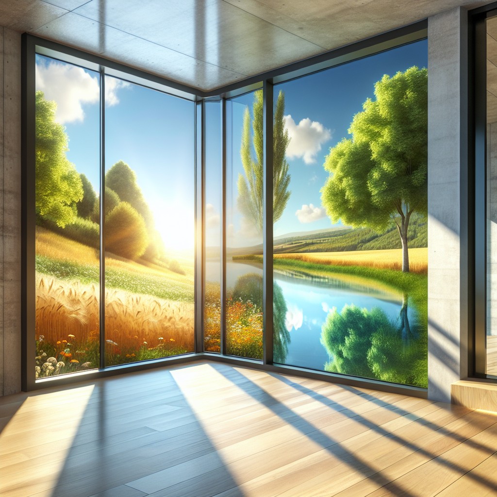 using corner windows to frame nature