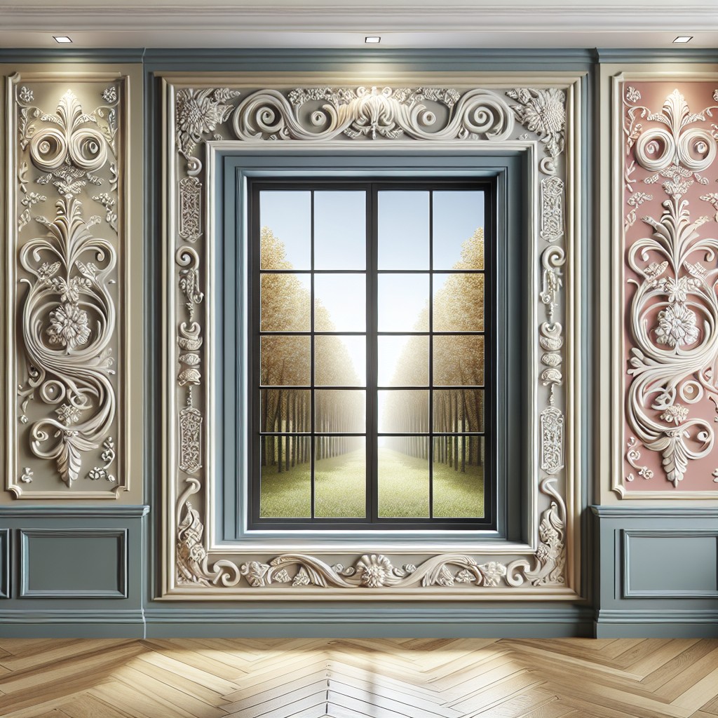 using wallpaper for decorative window trim