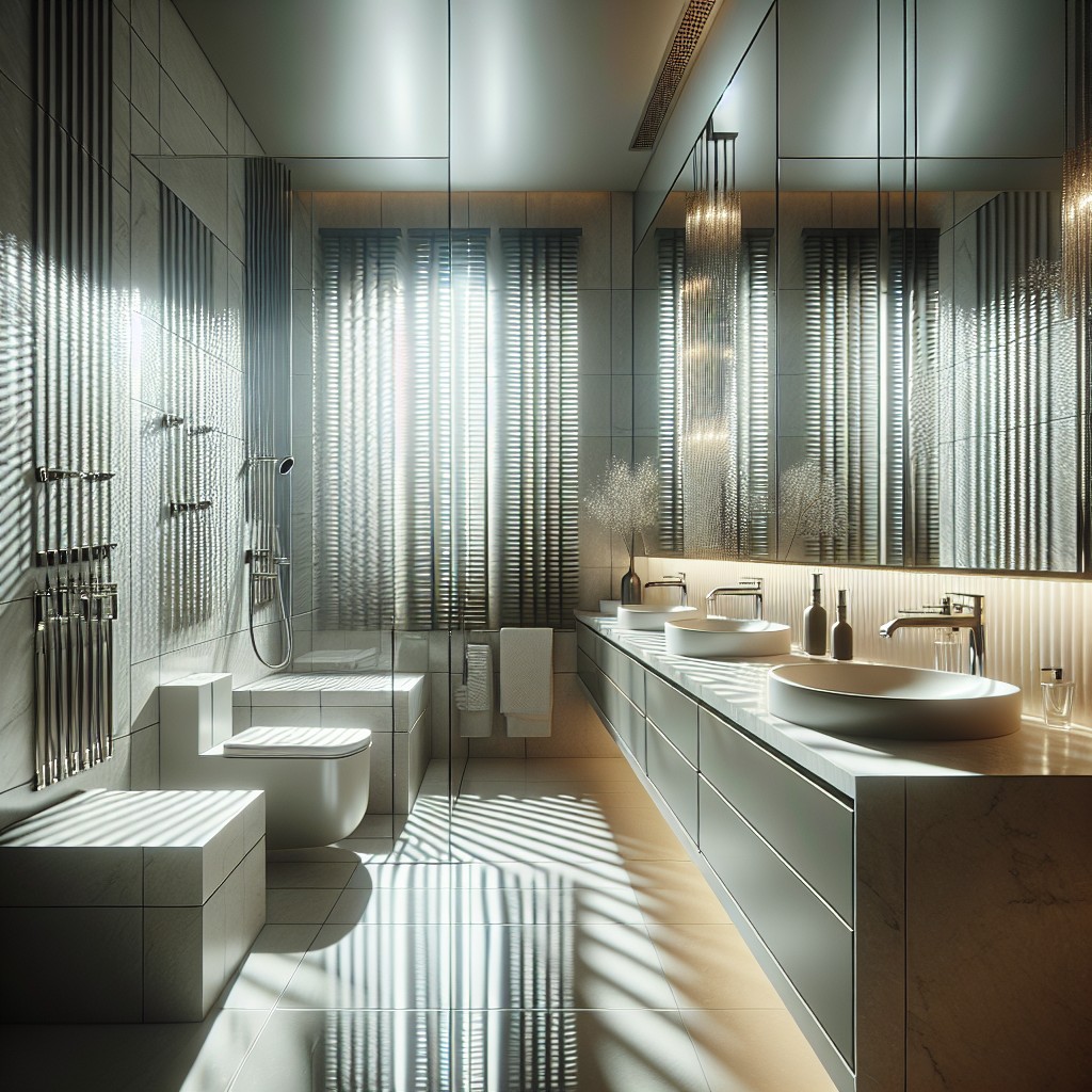 venetian blinds for a sleek bathroom look