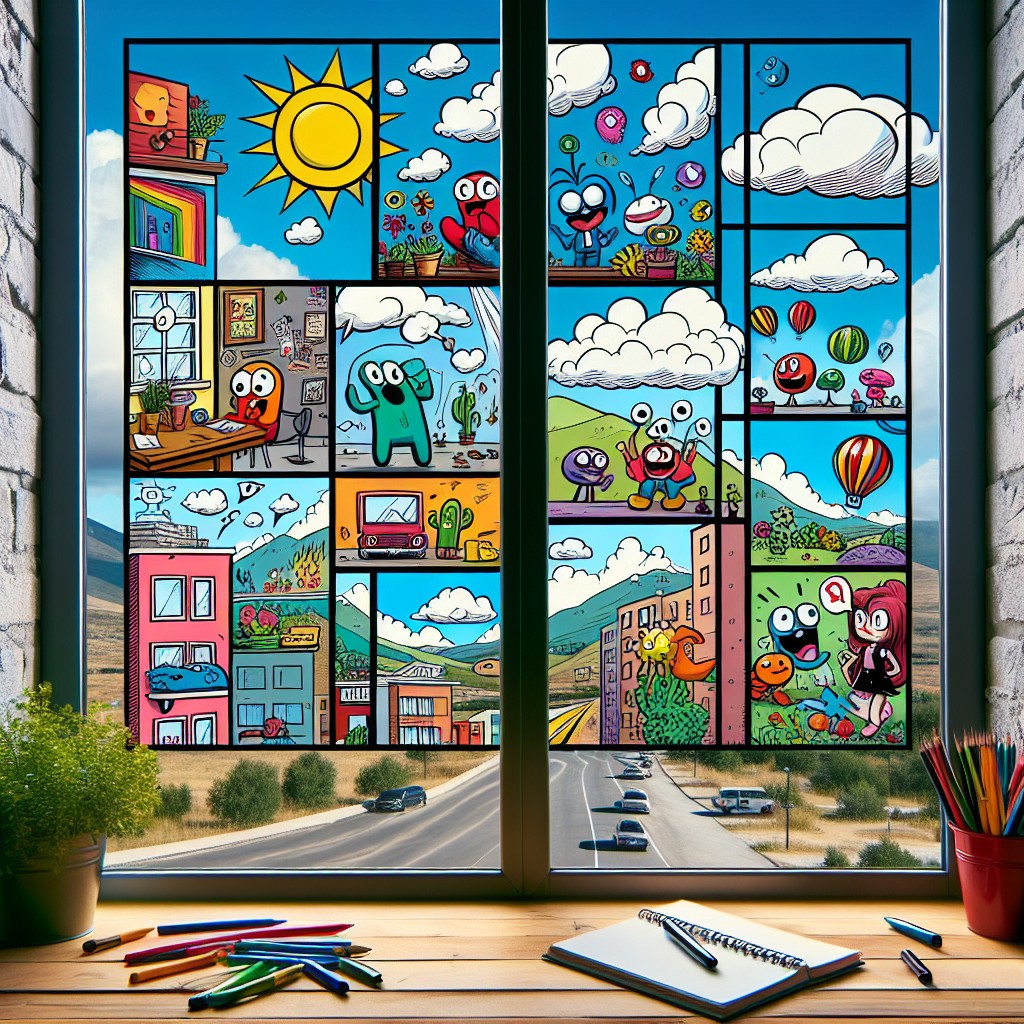 window pane comic strips