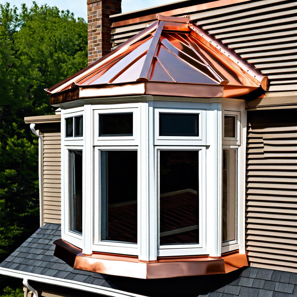 10 copper roof accent