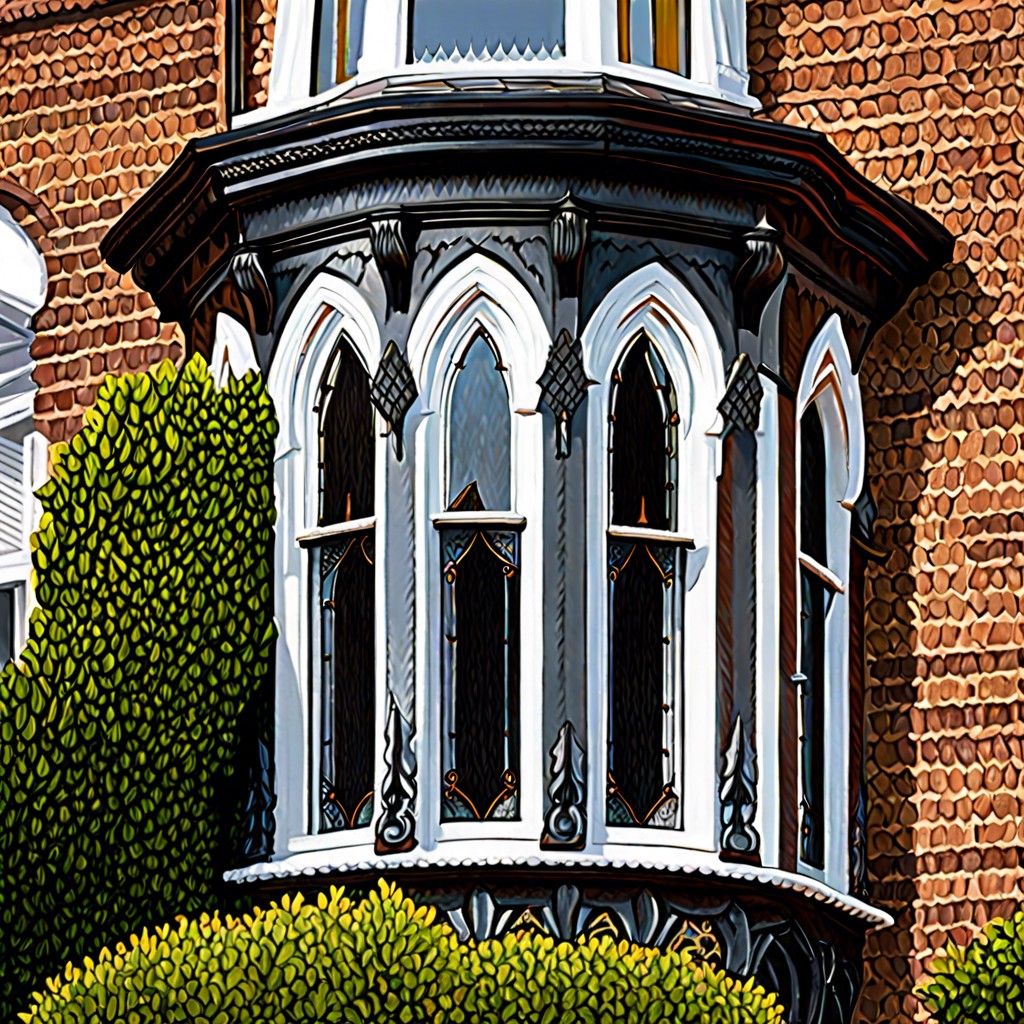 22 gothic arch bay window enhancement