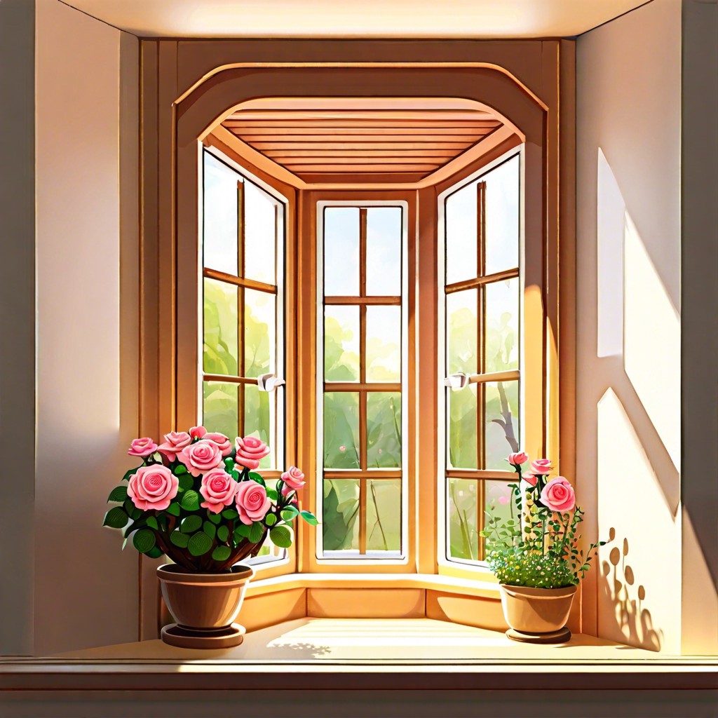 add a miniature rose window garden