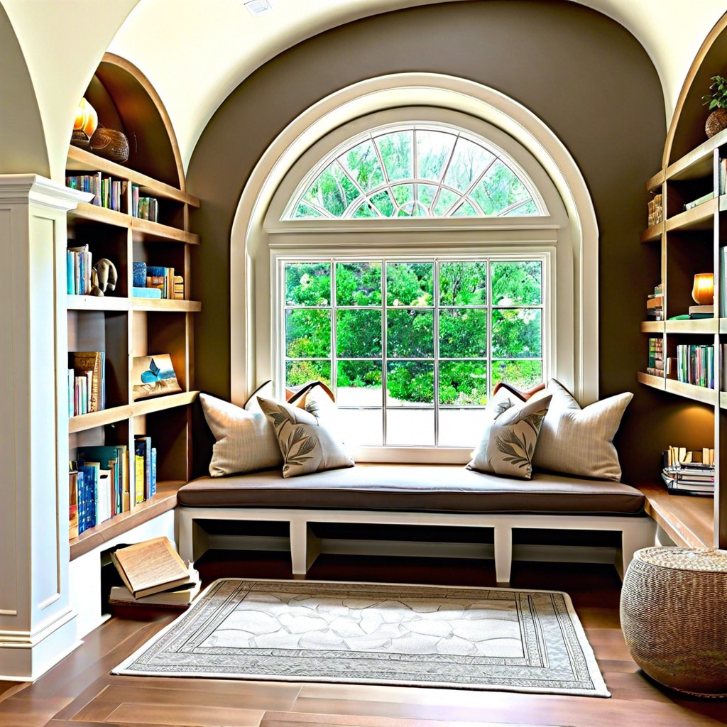 arch window alcove reading nook