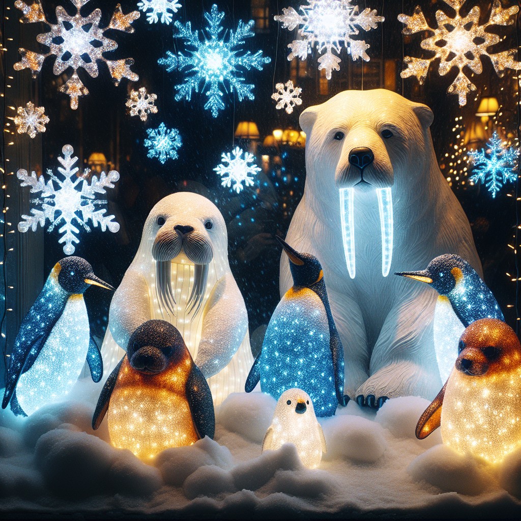 arctic animals led light shapes