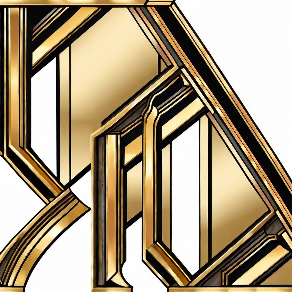 art deco gold leaf trim