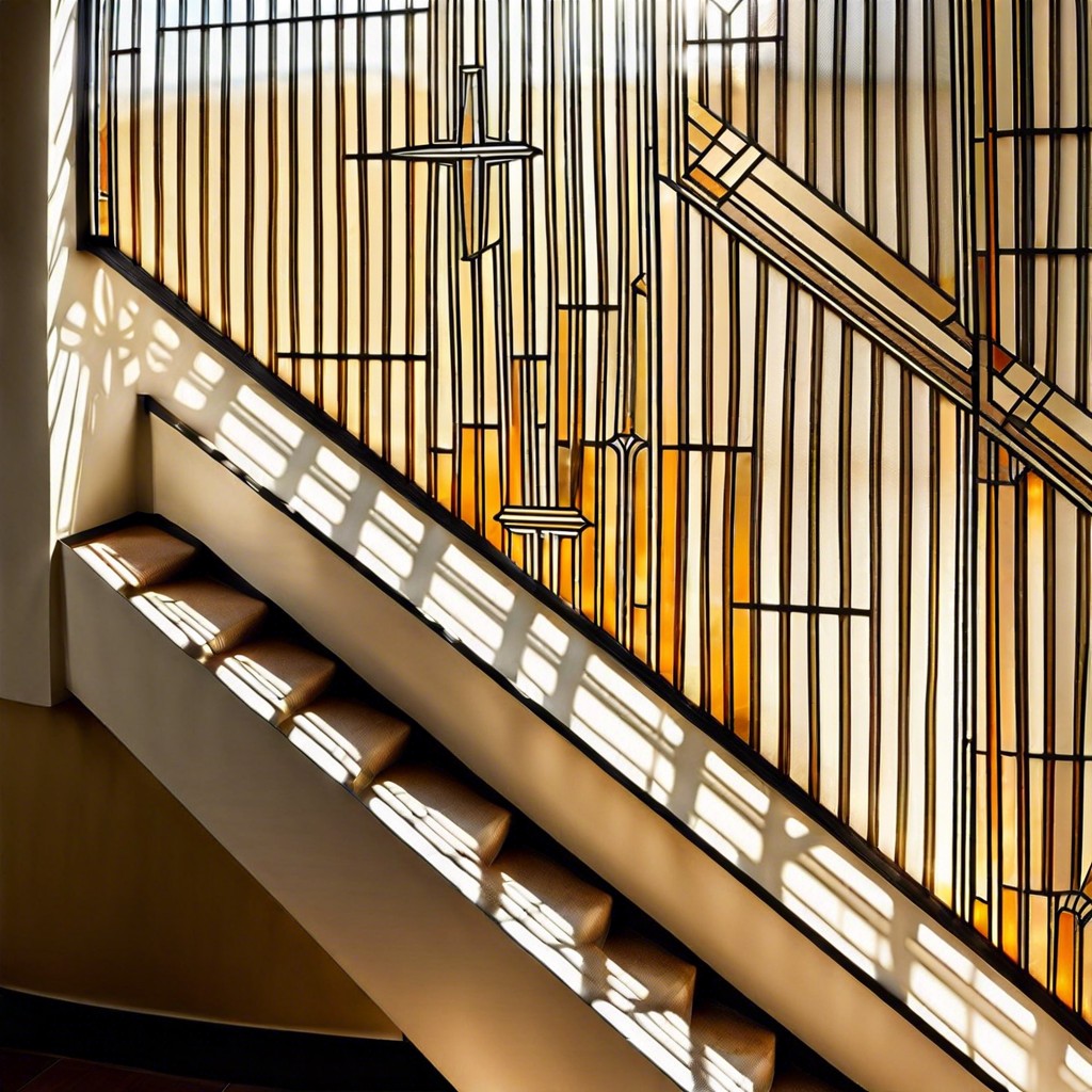 art deco staircase window design