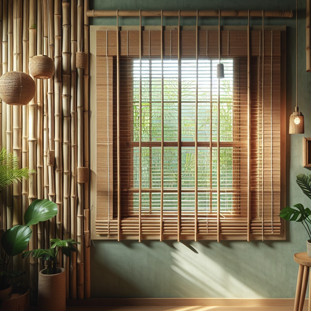 bamboo blinds for a natural eco friendly aesthetic