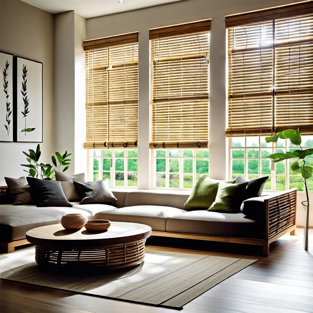 bamboo blinds for a natural eco friendly look