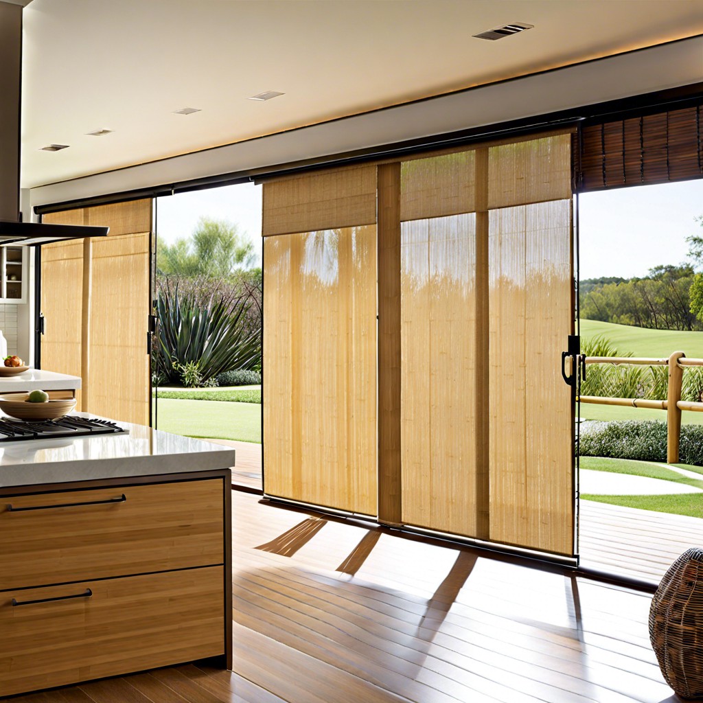 bamboo roller blinds for a natural look