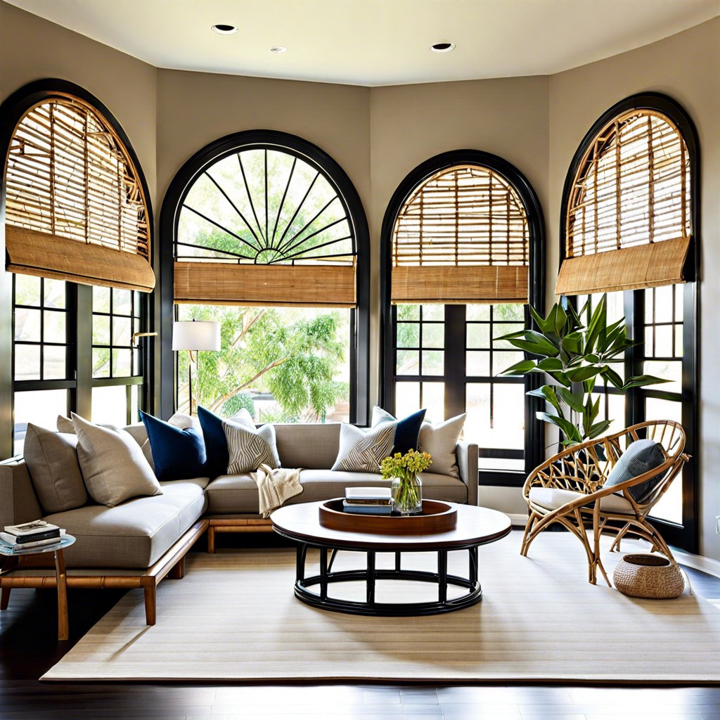 bamboograss shades – a fresh perspective for arched windows