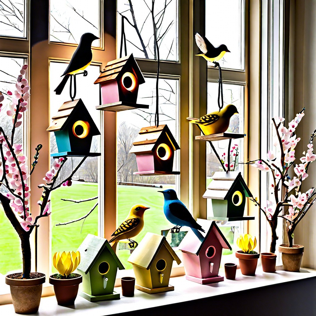 birdhouses and feathered friends