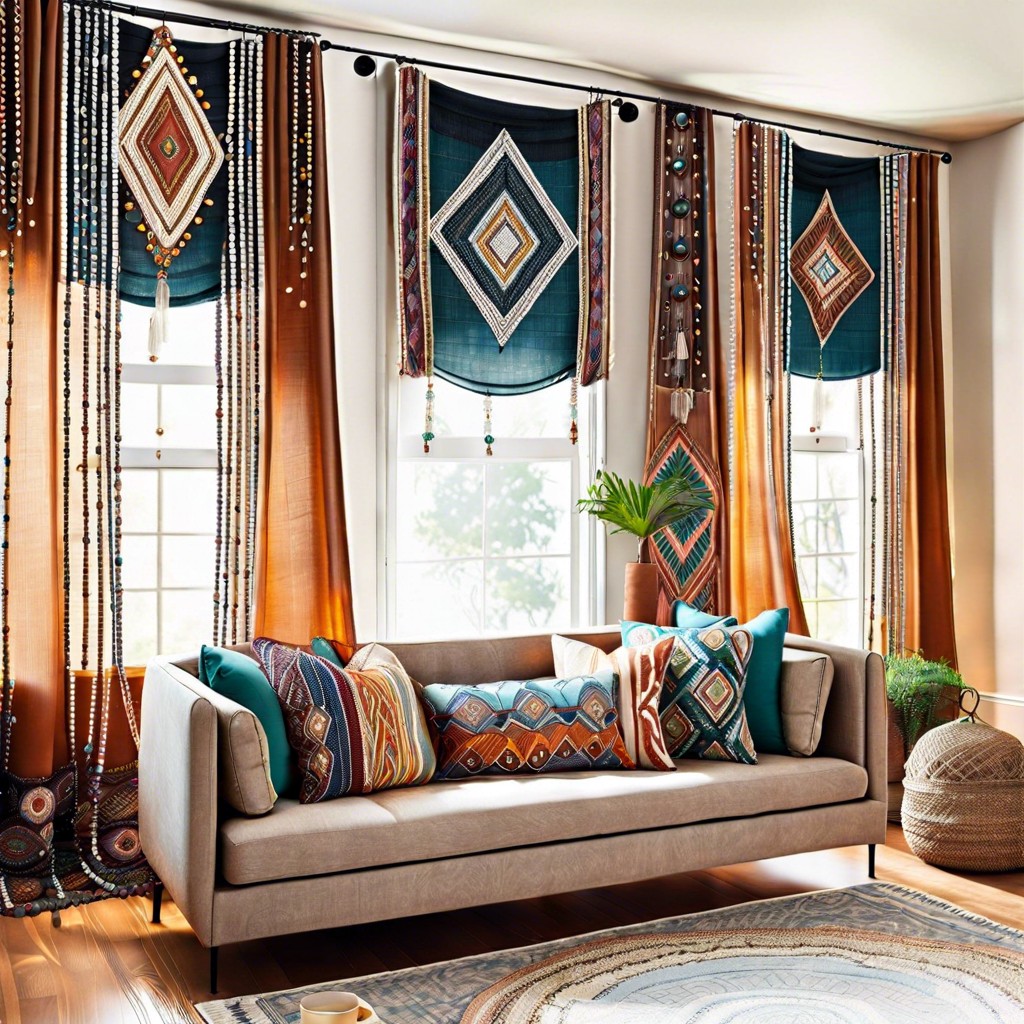 bohemian style beaded curtains