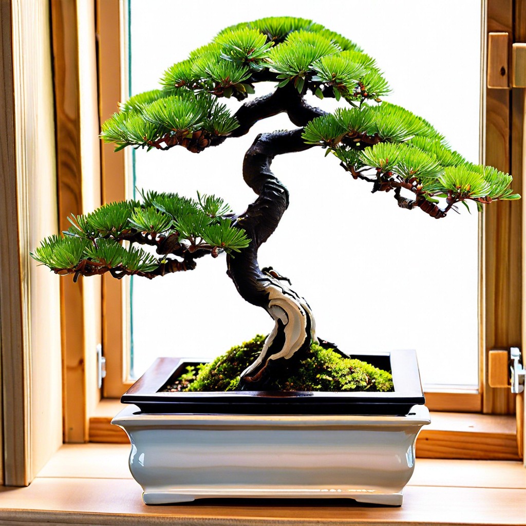 bonsai collection display