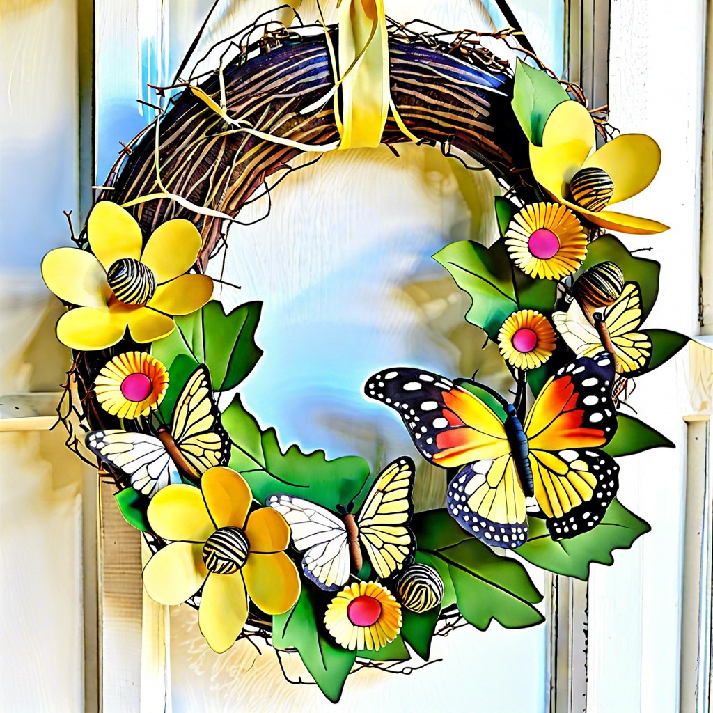 butterfly flutter wreath