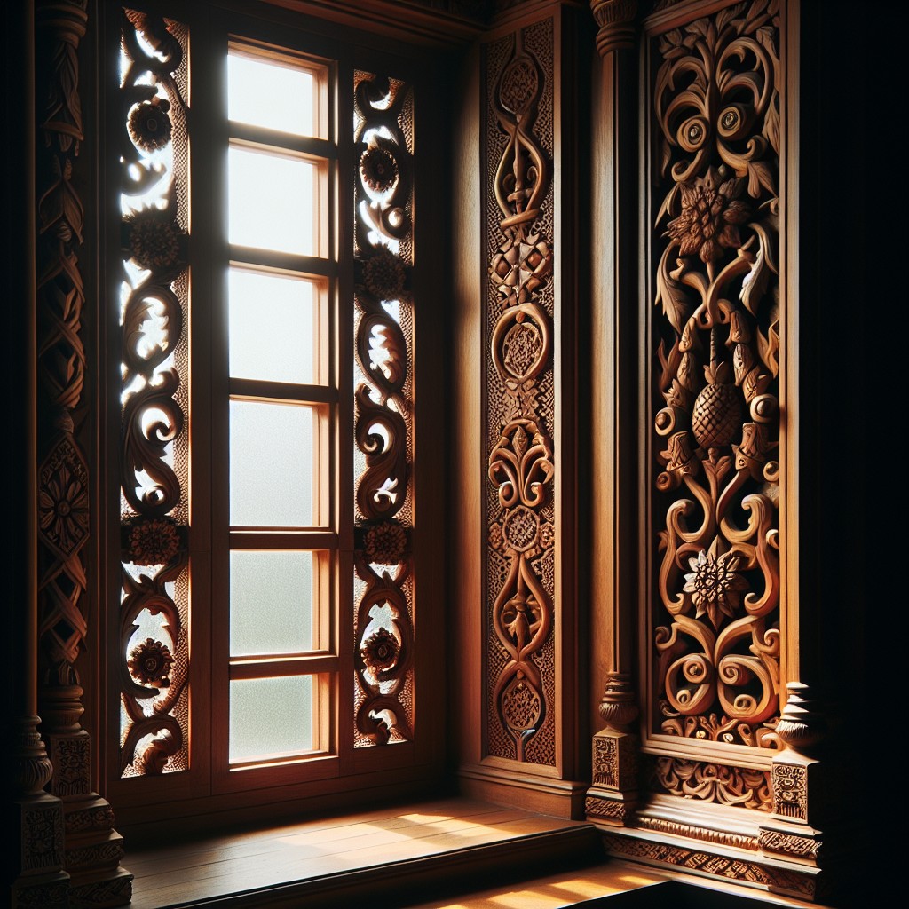 carved wooden borders