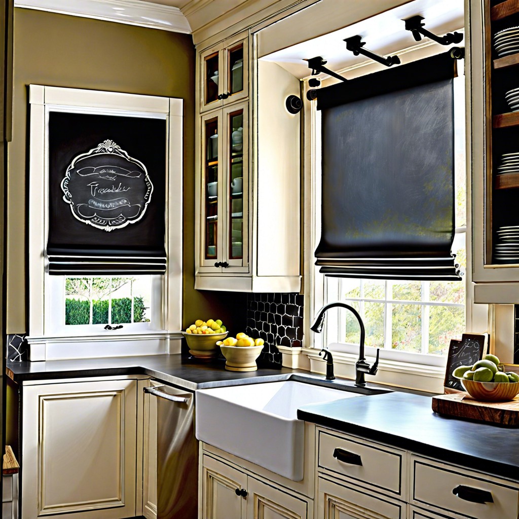 chalkboard paint upper half