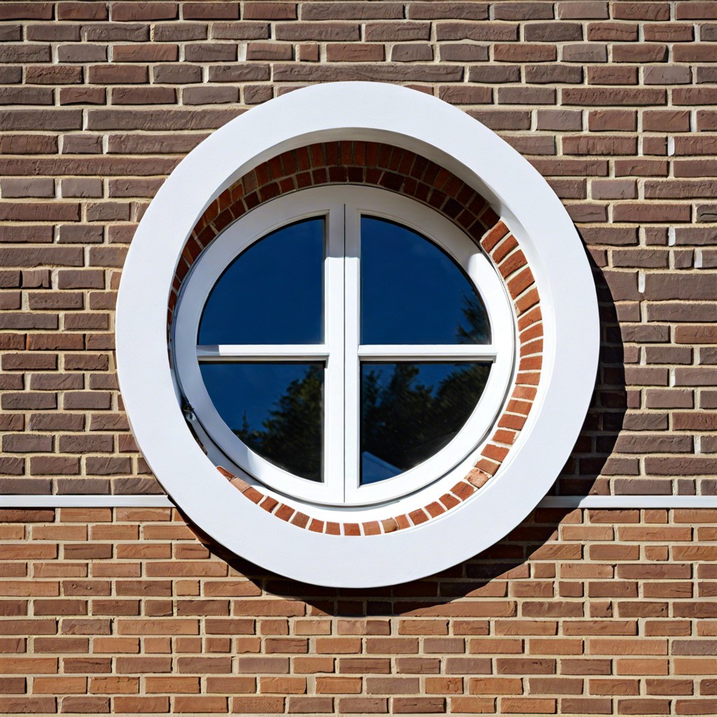 circular brick window insets