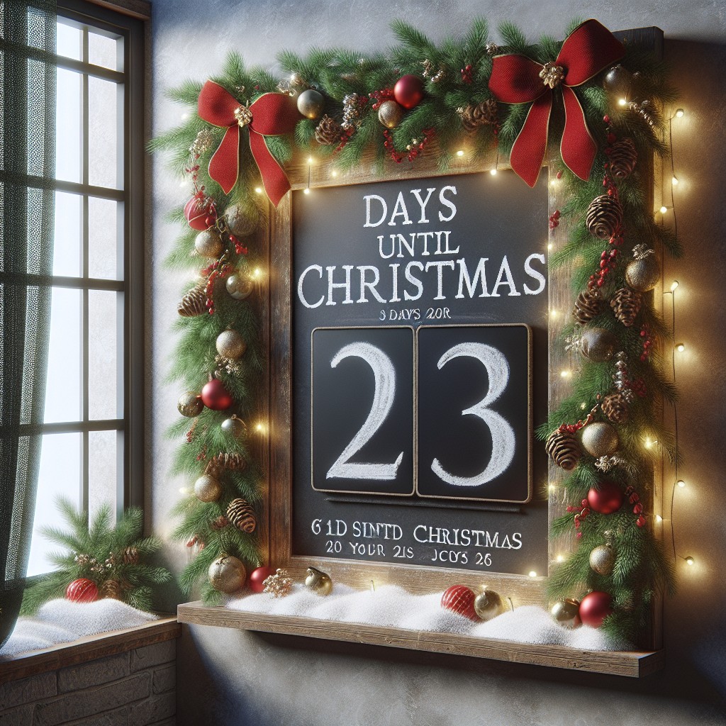 countdown to christmas chalkboard