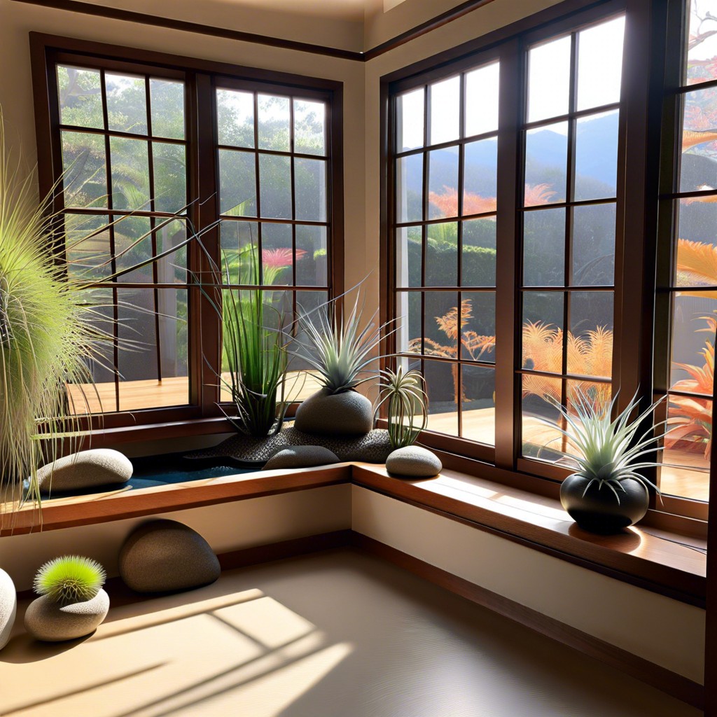 create a zen garden with air plants